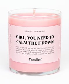 in stock Smell Good, Positive Vibes, Scent, Life Is Tough, Calm Down, Soy Wax Candles, Pink Fragrance, Votive Candles