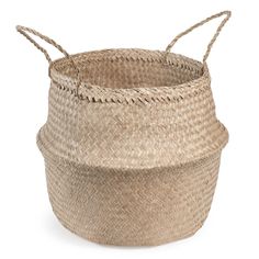 A versatile storage solution, use this boho-style plant fibre basket for anything from laundry to magazines! #storagebaskets Maisons Du Monde, Deco, Basket Planters, Large Baskets, Basket Decoration, Sisal, Wicker Laundry Basket