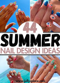 summer nails, summer nail ideas, summer nails 2024, summer nail designs, hot summer nails Holiday Nails, Happy Nails, Red Nails, Chrome Nails