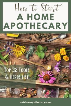 the top 22 tools and herbs list for how to start a home apothecary