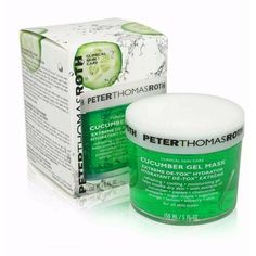 Peter Thomas Roth Cucumber Gel Mask 5 oz / 150 ml This ultra-gentle gel helps soothe, hydrate and detoxify the look of dry, irritated skin with botanical extracts of Cucumber, Papaya, Chamomile, Pineapple, Sugar Maple, Sugarcane, Orange, Lemon, Bilberry and Aloe Vera. This ultra-gentle gel helps soothe, hydrate and detoxify the look of dry, irritated skin with botanical extracts of Cucumber, Papaya, Chamomile, Pineapple, Sugar Maple, Sugarcane, Orange, Lemon, Bilberry and Aloe Vera. Excellent fo Moisturiser, Peter Thomas Roth, Masque, Mask, Skin Care Clinic, Prevent Wrinkles, Oil Free Foundation, Aloe Gel, Moisturizer