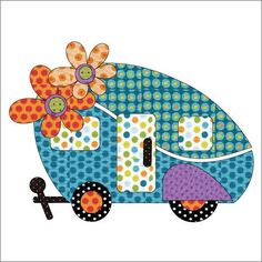 Looking for your next project? You're going to love Applique Add On's - Road Trip by designer urbanelementz. Embroidery Designs, Camper Applique, Applique Quilting, Applique Designs, Applique Patterns