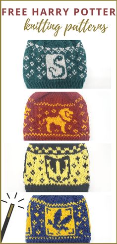 Amigurumi Patterns, Crochet, Harry Potter, Ravelry, Harry Potter Knit, Free Knitting Pattern, Hat Knitting Patterns, Knitting Patterns Free