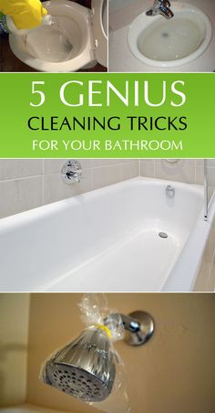 five genius cleaning tricks for your bathroom that you can use in the day and night