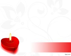 Plantilla PowerPoint de Vela con forma de Corazón Gifts, Backgrounds, Background, Love Gifts, Ppt, Flower Girl Basket, Flower Girl, First Anniversary
