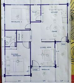 1200sq Ft House Plans, Three Bedroom House Plan, Four Bedroom House Plans, 30x50 House Plans