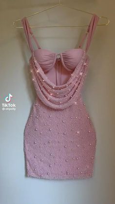 The Dress, Pink Party Dresses, Party Dress, Dress Party, Glam Dresses, Pink Dress, Pearl Dress, Fancy Dresses