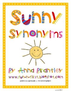 the suny svonomyns book is shown with an orange and yellow background