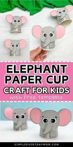 Seeing an elephant sparks wonder, so encourage kids to learn more about these graceful creatures with a fun elephant craft for kids! This elephant paper cup craft for kids brings one of our favorite zoo animals to life with some simple materials and a bit of creativity to make this zoo craft for kids! DIY Kids crafts allow kids to explore their creative side by repurposing an everyday item and making a recycled craft.