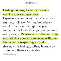 an image of a text that reads,'feeling has taught me that honesty won't ruin