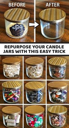 the instructions for making an easy diy jar