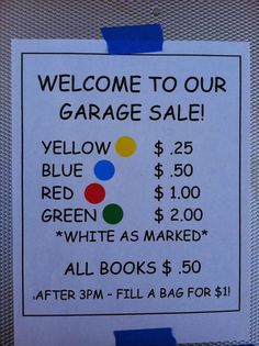 Tales of a Town-Wide Garage Sale - tips for having a successful yard sale Interior