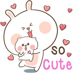TuaGom : Puffy Rabbit Cute Love Images, Cute Love Gif, Emojis, Cute Love Stories