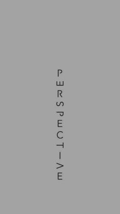 the words perspective are written in black on a gray background