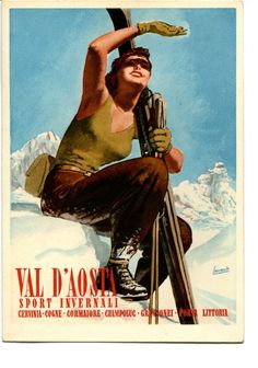 a woman is holding skis while sitting in the snow