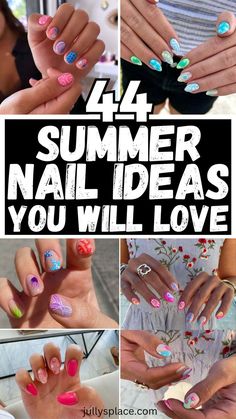 summer nails, summer nail ideas, summer nail inspo, summer vacation nails