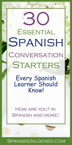 the spanish conversation starter for beginners to learn how to speak in spanish and more