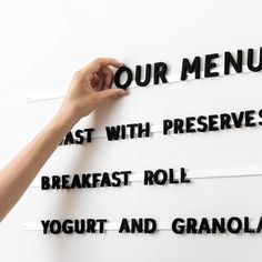 Magnet Letter menu board Display Lettering, Chalkboard Menu, Store Signage, Menu Stand, Bakers Menu, Bakery Menu, Cafe Menu Boards