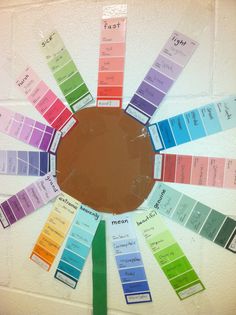 the color wheel is full of different shades and colors for each individual to choose from