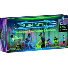 an image of a game box with people playing in the background and text below that reads slow battle