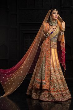 Indian Fashion | Tarun Tahiliani | Modern Mughal’s Collection | Indian Wedding | Indian Wedding | Bridal Wear Bollywood, Nikkah Dress, Asian Bridal, Lengha, Desi, Lehenga, Beautiful