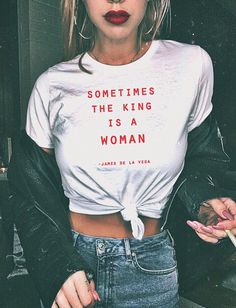 Feminist Tshirt, Feminism Shirt, Girl Power Shirt, Boss Shirts, Shirt Girl, Feminist Shirt, Ropa Diy, Top Shirt Women, Looks Chic