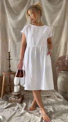 This beautiful linen dress BYPIAS SS23 :herb: Pre-sale has started for retailers and VIP-members #bypias #linendress #linenclothes #linnekläder #linneklänning #sustainablefashion Linen Dress, Linen Dresses, Linen Dress Women, Linen Clothes, Linen Casual Dress, Summer Linen Dresses, Linen, Summer Dresses For Women