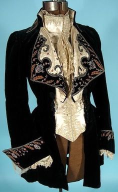 Walking jacket, 1884. Empire, Gothic, Historical Clothing, Style, Victorian Clothing, Costume, Costume Design, Victorian, Giyim