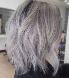 warm gray hair Silver Grey Hair, Grey Blonde Hair, Silver Blonde Hair