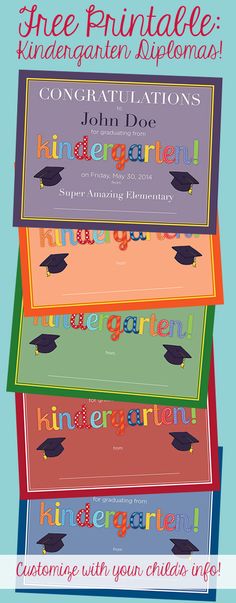 three graduation diplomas are stacked on top of each other with the words congratulations written in different