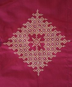 Triangle, Kasuti Embroidery, Kutch Work Designs, Indian Embroidery