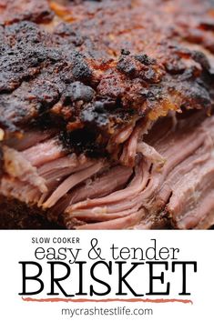 slow cooker easy and tender brisket recipe is the perfect way to use up leftover roast