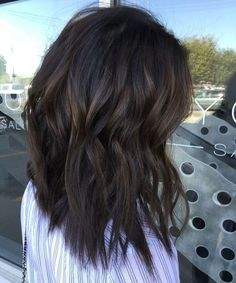 Image result for balayage dark hair Brunette Hair, Balayage Brunette, Brown Hair Balayage, Dark Brown Hair Balayage