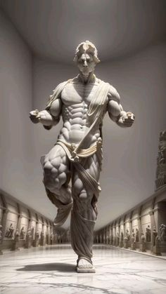 an image of a statue in the middle of a room