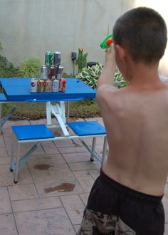 water gun shoot out! Backyard Fun, Kids Entertainment, Fun Games, Splash Party, Camo Party, Birthday Fun