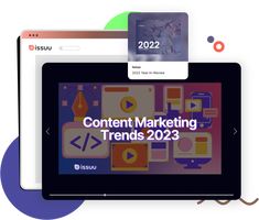 Missed our webinar in January? No need to be disCONTENT 😉 Click the link below to get access to the top 10 content marketing trends for 2023 & insights from the Issuu team & our millions of users, along with valuable use cases, applications, & tips for your own organization 🌟 Marketing Trends, Use Case, Social Media Tips, Webinar, Users, Insight