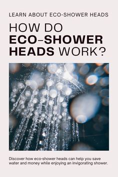 Eco shower heads are a great way to save water and money without sacrificing your shower experience. They work by mixing air with water, which creates a feeling of high pressure even though less wa… Water Saving Shower Head, Eco Shower Head, Shower Heads, Ways To Conserve Water, Water Waste, Hygiene, Energy Efficiency Benefits