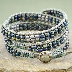 Free Miyuki Seed Bead Wrap Bracelet | His, Hers, & BFF – Beadshop.com Fimo, Bracelet Patterns, Seed Bead Bracelets, Diy Bracelets