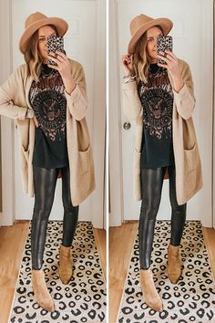 Winter Outfits, Fall Capsule Wardrobe, Target Fall Outfits, Leather Leggings Fall, Sweater Outfits Fall