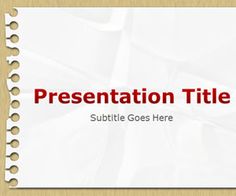 Notepad PowerPoint Template is a free PPT template that you can download for educational purposes Minions, Powerpoint Slide Templates