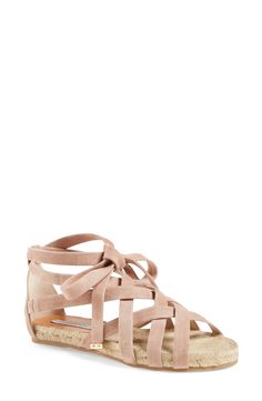 Soft suede straps give these Diane von Furstenberg sandals such a feminine touch. The laces even tie up to a cute bow at the ankle! Nordstrom, Footwear, Diane Von Furstenberg, Pie, Espadrille Sandals