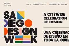 an image of a website page with the words sa peo design week on it