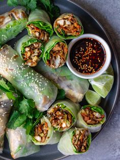 Lettuce Wrap Summer Rolls - Eat Figs, Not Pigs Clean Eating Snacks, Foodies, Lunches, Appetiser Recipes, Appetisers, Lettuce Wrap Ideas, Lettuce Recipes, Spring Salad, Salad Recipes For Dinner