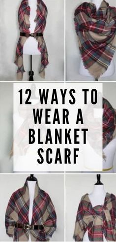 Jumpers, Diy, Couture, How To Wear A Blanket Scarf