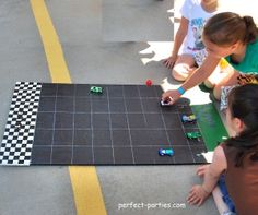 race car game Play, Race Car Party, Race Car Birthday, Games For Kids, Carnival Games For Kids, Kids Party Games, Car Games, Kids Carnival, Party Games