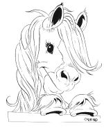 Lena Furberg horses Colouring Pages, Children Sketch, Renee, Horse Coloring