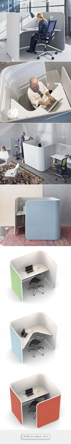 Pod Workstation | Office Furniture | Wharfside - created via http://pinthemall.net Layout, The Office, Office Cube, Loft Office Design, Office Workspace, Office Space Accessories, Office Screens, Office Pods