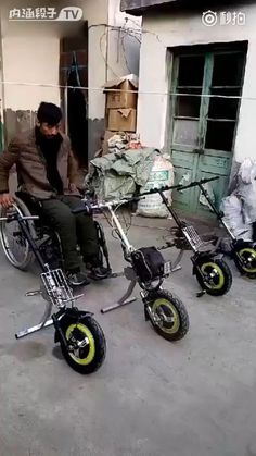 DIY innovation in rural China Inventions, Gadgets, Technology Gadgets, Mobility Scooter, Wheelchairs Design, Auto