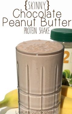 This is my favorite meal replacement/ protein shake. It's delish, only has 275 healthy calories, and is very filling! Perfect for a  healthy dessert! #LiveLikeYouAreRich #healthydessert #proteinshake #smoothies Peanut Butter Protein Shake, Protein Meal Replacement Shakes, Protein Smoothies, Healthy Shakes, Peanut Butter Protein, Protein Shake Recipes, Meal Replacement Shakes, Protein Drinks, High Protein Snacks