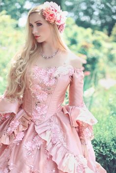 Nataya, Medieval Wedding Gowns, Marie Antoinette Gowns, Renaissance Wear & Jewelry at RomanticThreads Save Image, Victorian Dress, Hair Styles, Hair